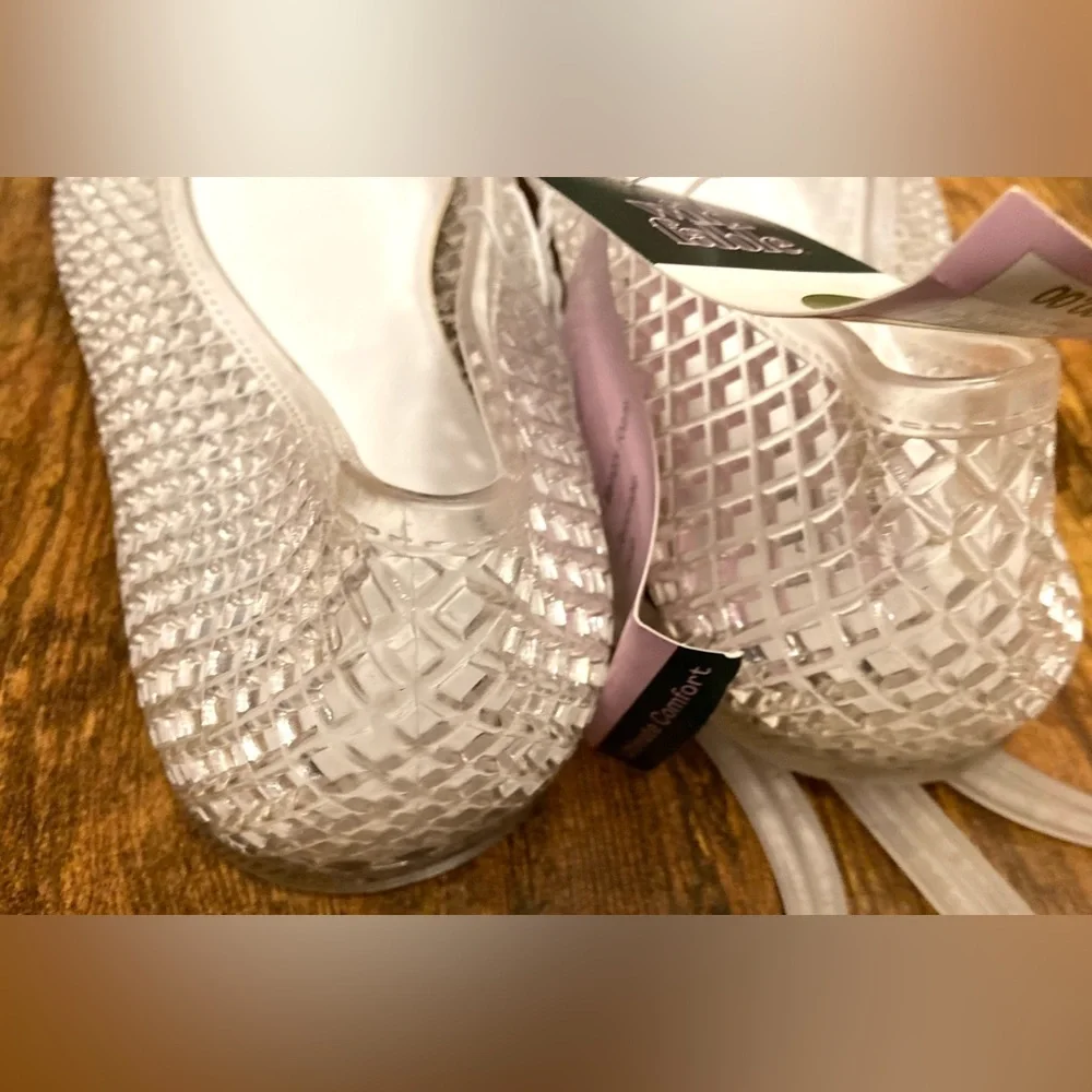 Women's Isabella Jelly Flats - Wild Fable Clear Size 11 new - Picture 4 of 6